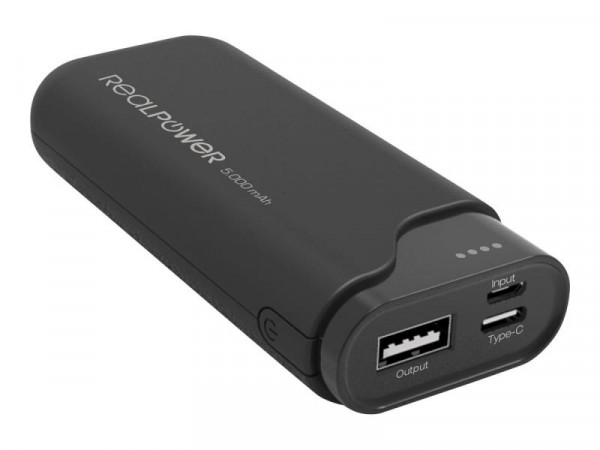 Powerbank RealPower Type C 5000