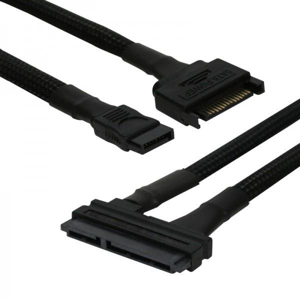 Kabel Nanoxia SATA Kombi Kabel - gerade