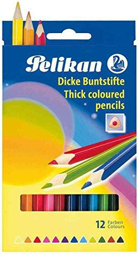Pelikan Buntstifte 3-eckig dick BSD12DN farb.sort 12er
