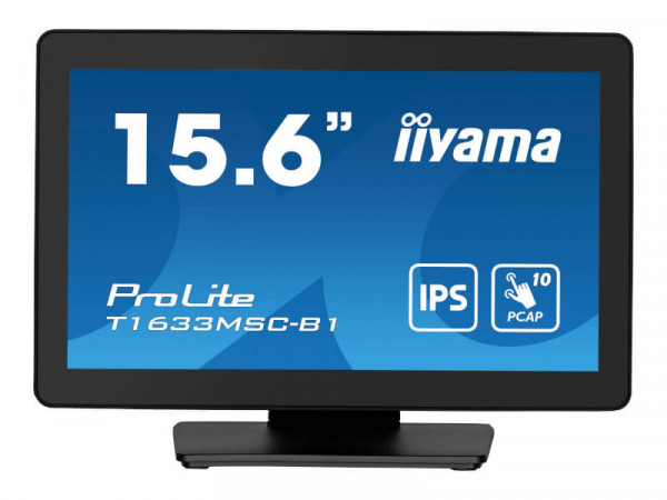 IIYAMA 39.5cm (15,6") T1633MSC-B1 16:9 Touch HDMI+DP+USB