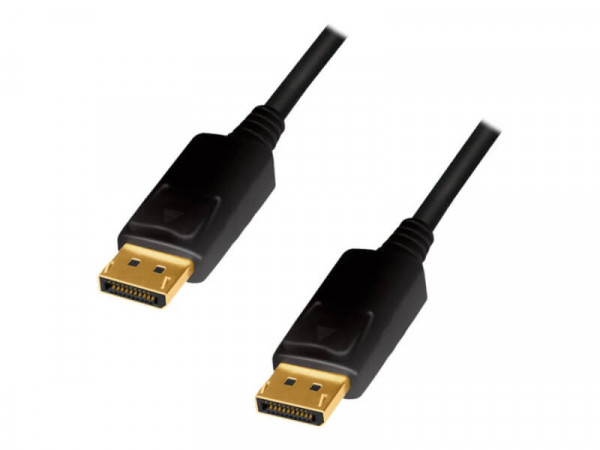 Logilink DisplayPort-Kabel,DP/M zu DP/M,4K/60Hz,CCS,Black,5m