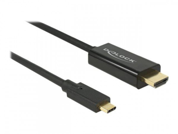 USB Kabel Delock C -> HDMI-A 4K 60Hz St/St 1.00m sw