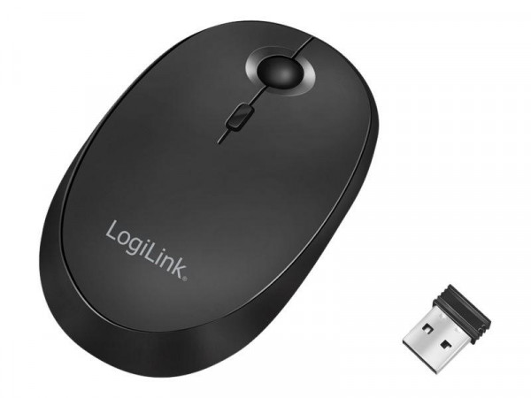 LogiLink Maus Funk & Bluetooth,2.4GHz,800/1200/1600dpi,schw.