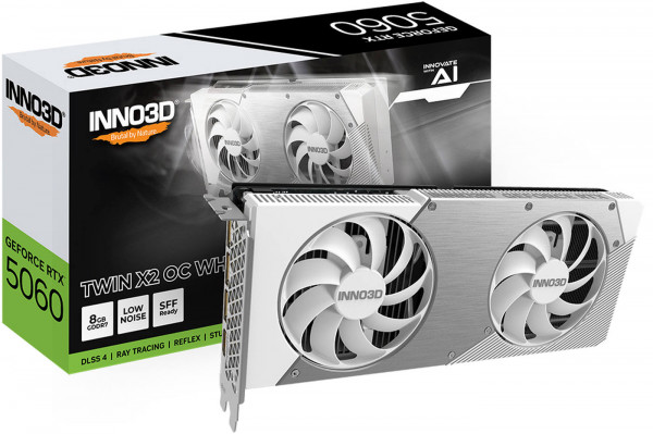 Inno3D RTX5060 Twin X2 OC WHITE 8GB GDDR7 HDMI 3xDP