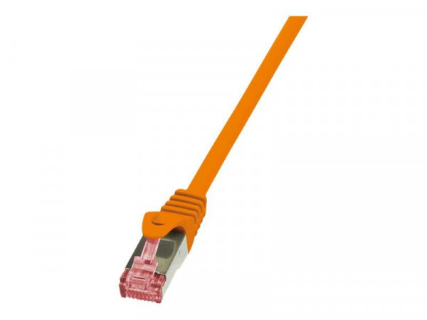 LogiLink CAT6 S/FTP Patchkabel AWG27 PIMF orange 0,50m
