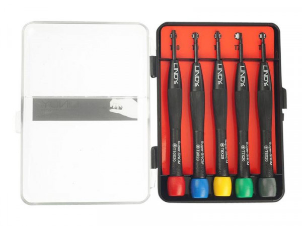 Lindy Torx Schraubendreherset 5tlg. Kleine Torx: T6 T7 T8 T