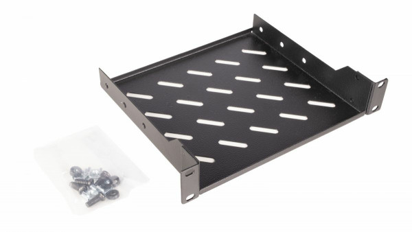 Equip Fachboden fest 10" für Serverschränke, 1U 20cm sw