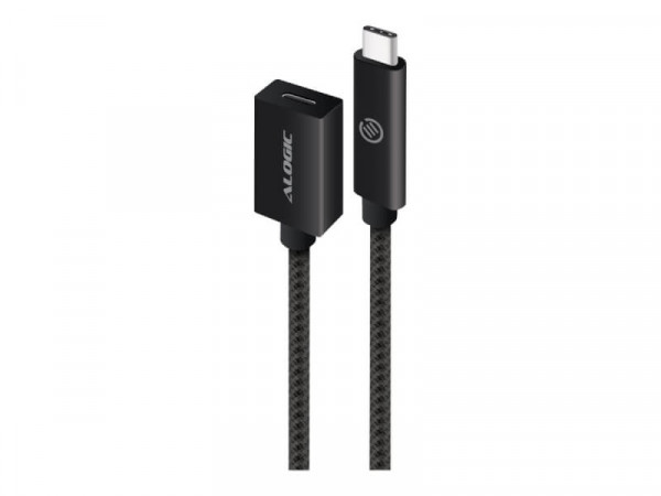 Alogic USB 3.2 Verlängerungskabel Typ C -C M/F 0,5m sw