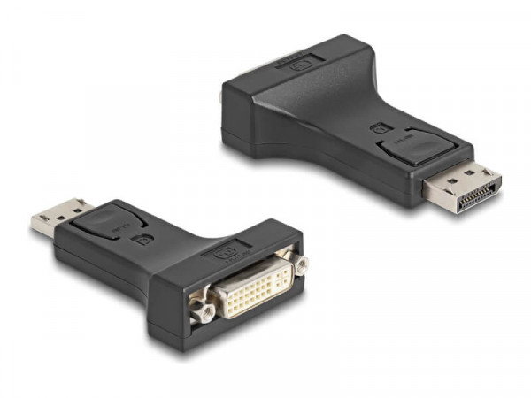 DELOCK Adapter DisplayPort 1.1 Stecker zu DVI Buchse Passiv