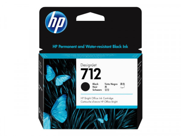 HP 712 Schwarz Tintenpatrone 80ml