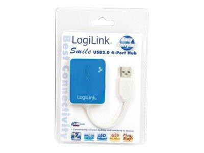 LogiLink USB-HUB "Smile" 4-Port o. NT blau