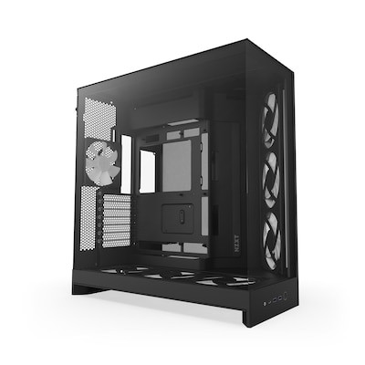 NZXT H9 Flow RGB+ schwarz matt Temperd Glass x 2 - ATX