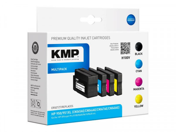 KMP Patrone HP HP950XL C2P43AE Multipack BK/C/Y/M