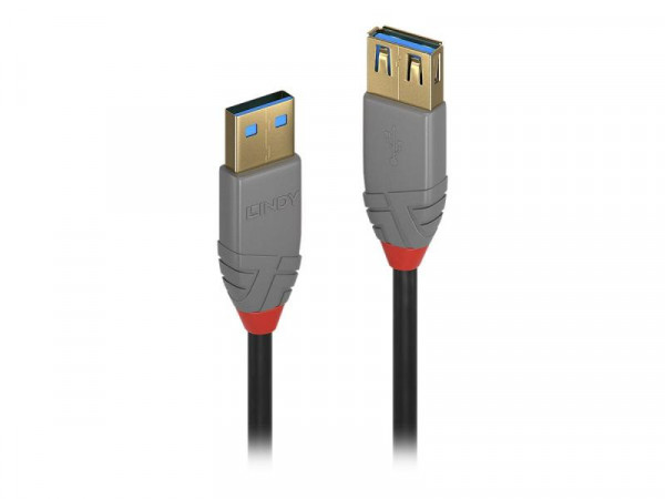Lindy USB 3.0 Verlängerung Typ A/A Anthra Line M/F 2m