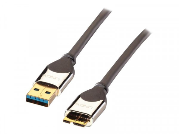Lindy USB 3.0 Kabel Typ A/Micro-B CROMO M/M 1m