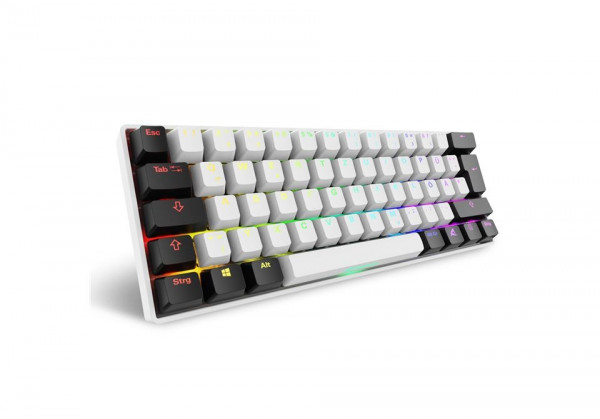 Sharkoon Gaming Tastatur Skiller SGK50S4 Gen2 weiß-gelb DE