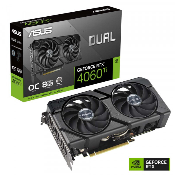 ASUS DUAL-RTX4060TI-O8G-EVO 8GB GDDR6 HDMI DP