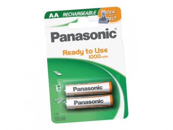 Panasonic Akku for DECT USE -AA Mignon 1.20V 1000mAh 2St.