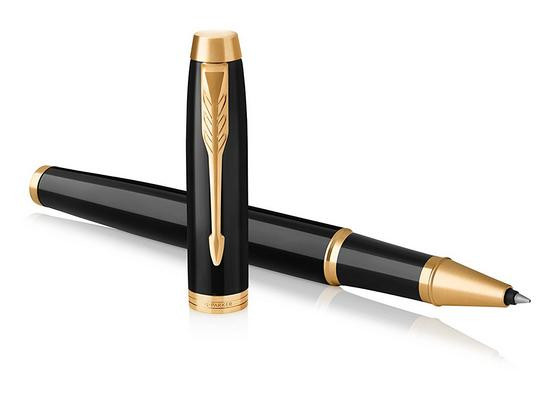 PARKER Rollerball IM Black Lacquer F Schw