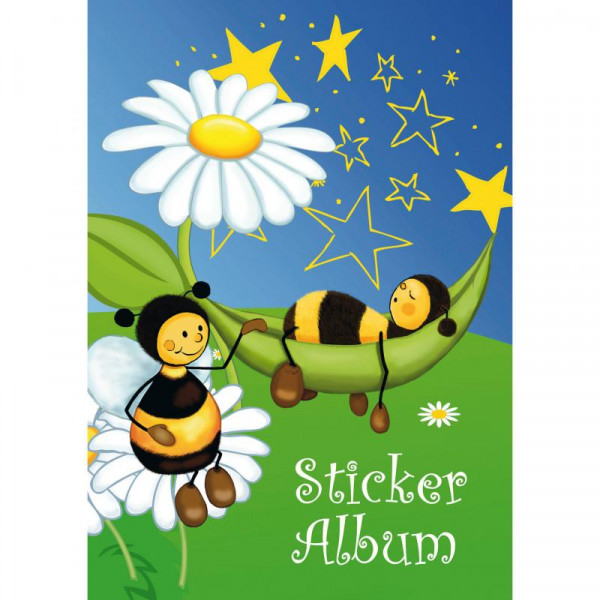 HERMA Sticker Sammelalbum für Kids Bienenwiese A5