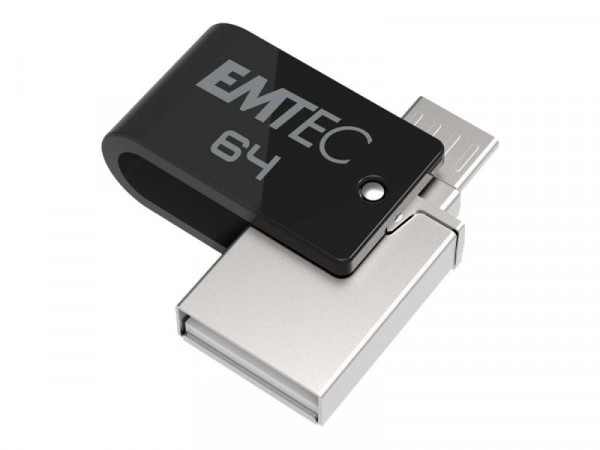 EMTEC USB-Stick 64 GB T260 USB 2.0 micro-USB Dual