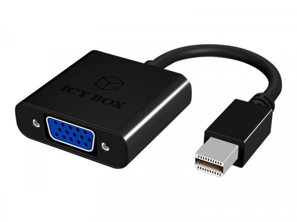 Adapter IcyBox 1x Mini DisplayPort Stecker -> 1x VGA Buchse