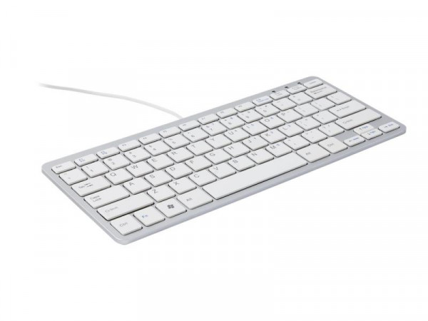 R-Go Compact-Tastatur BE-Layout weiß