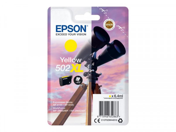 Patrone Epson 502 yellow XL T02W4