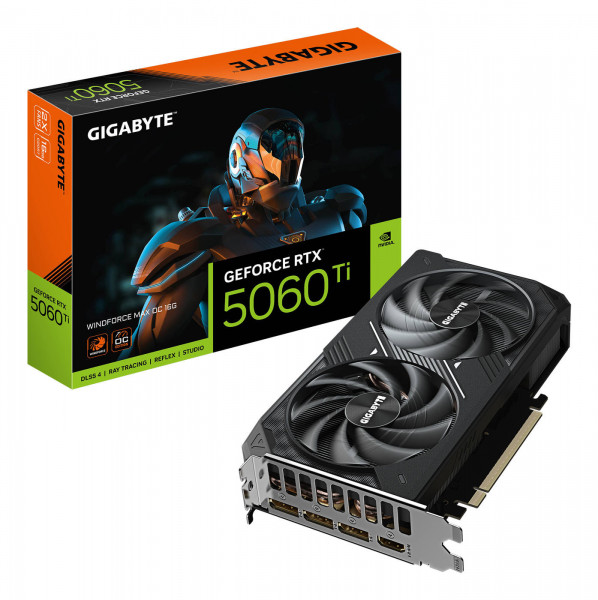 Gigabyte RTX5060 TI Windforce Max OC 16GB GDDR7 HDMI 3xDP