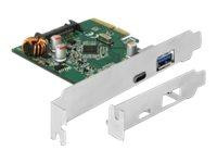 DELOCK PCI Expr. Card > 1x USB-C + 1x USB-A USB3.1 Gen 2
