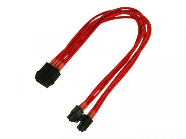 Kabel Nanoxia EPS Verlängerung, 30 cm, Single, rot