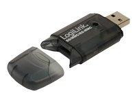 LogiLink Cardreader USB 2.0 Stick for SD/MMC - Kartenleser - 8-in-1 (MMC, SD, RS-MMC, MMCmobile, SDH