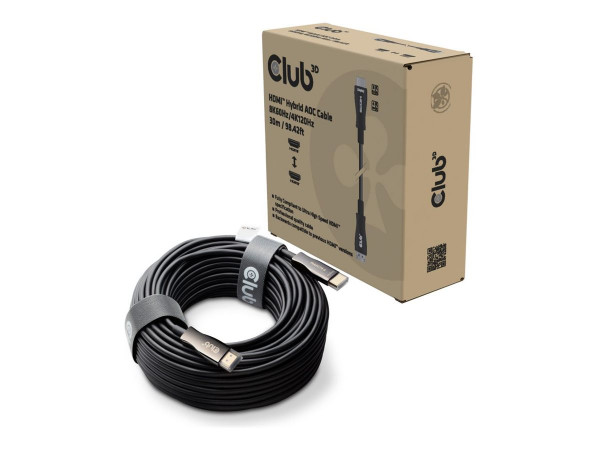 Club3D HDMI-Kabel A -> A 2.1 aktiv opt. 8K60Hz UHD 30 Meter