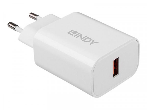 LINDY USB Typ A Charger 18W, weiß