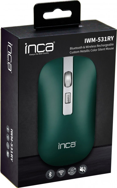 INCA Maus IWM-531RY Bluetooth & Wireless, Akku, Silent, GN