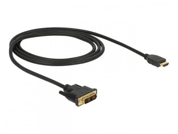 DELOCK Kabel DVI 18+1 St > HDMI-A St 1.0m schwarz