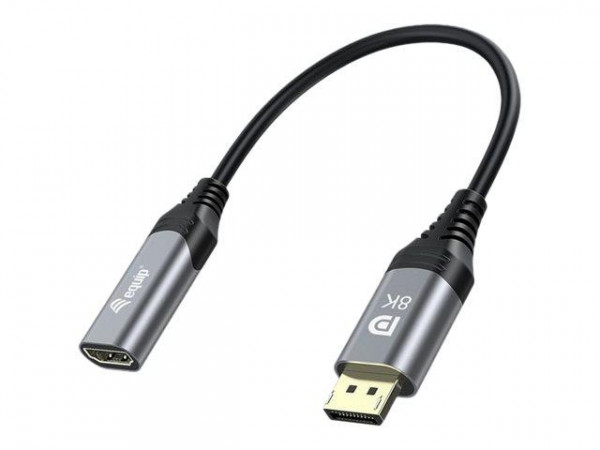 Equip Displayport->HDMI Adapter 1.4 St/Bu 8K/60Hz grau