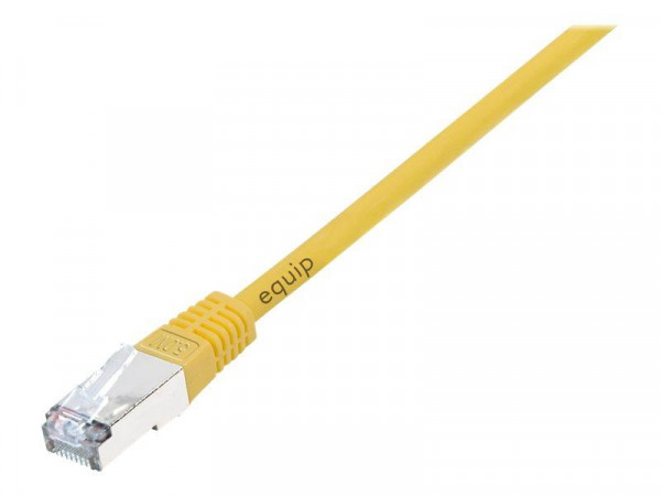 Equip Patchkabel Cat5e F/UTP 2xRJ45 1.00m gelb Polybeutel