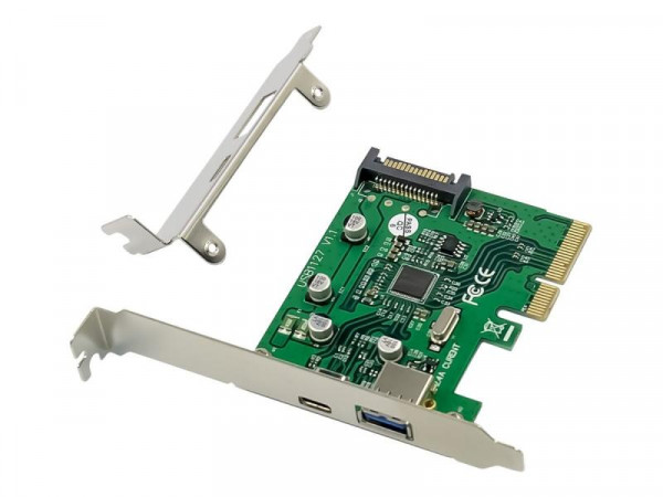 CONCEPTRONIC PCI Express Card 2 Port 1xUSBC 1XUSBA USB 3.2