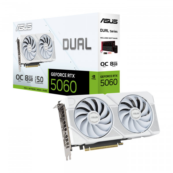 ASUS DUAL-RTX5060-O8G-WHITE 8GB GDDR7 HDMI DP