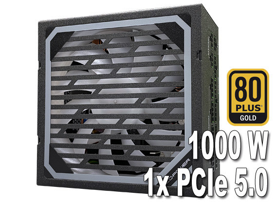 LC-Power Netzteil 1000W LC1000M Modular V3.0 (80+Gold)
