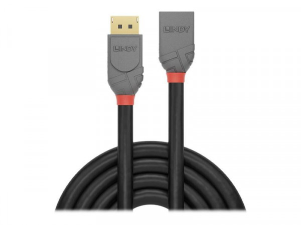 Lindy DisplayPort 1.4 Verlängerungskabel 0,5m, Anthra Line