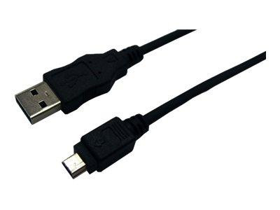 LogiLink USB Kabel A -> mini B St/Bu 3.00m schwarz