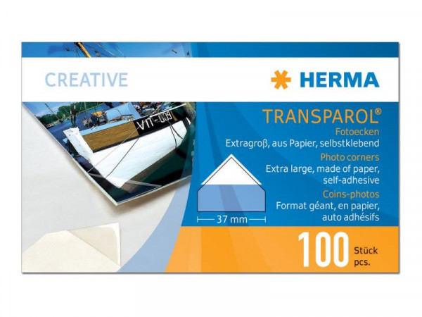 HERMA Transparol Fotoecken extra-gross 100St.