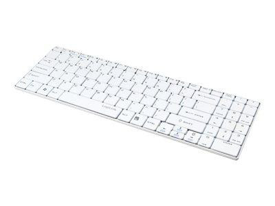 LogiLink Slim Bluetooth Keyboard, white