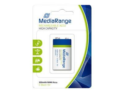 MediaRange Batterie Rechargeable Accu E-Block HR61 9V 1stk