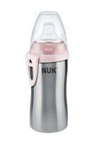 NUK Trinkflasche Active Cup Edelstahl 215ml pink