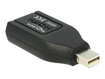 Displayport Adapter Delock mini DP -> HDMI St/Bu schwarz