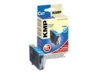 KMP C67 - 13 ml - Cyan - Tintenbehälter (Alternative zu: Canon CLI-8C)