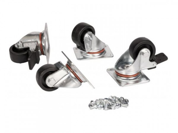 Equip EZW-2 4xRäder für Serverschränke 75mm gold